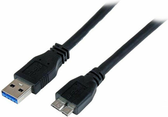 StarTech Regular USB 3.0 to micro USB Cable Μαύρο 1m (USB3CAUB1M)