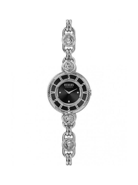 Versus by Versace Les Dock's Uhr mit Silber Met...