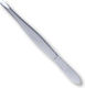 Credo Eyebrow Tweezer with Straight Nose Silver