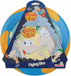 Simba Phineas & Ferb Frisbee Plastic cu Diametru 30 cm Albastru