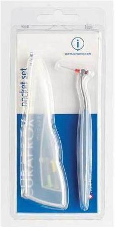Curaprox CPS 457 Pocket Set Interdentalbürste mit Griff Hellblau 1Stück