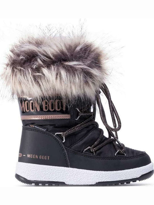 Moon Boot Kinder Gummistiefel Monaco Schwarze