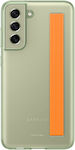 Samsung Slim Strap Plastic Back Cover Olive Green (Galaxy S21 FE 5G)