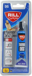 Rill Υγρή Κόλλα Στιγμής Superglue Transparent Contact 12τμχ 20ml