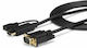 StarTech Cable HDMI male - VGA male 3m Μαύρο
