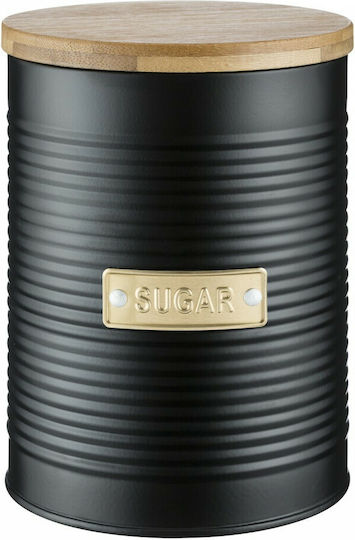Typhoon Vase für Zucker mit Deckel Metallisch Schwarz 1400ml
