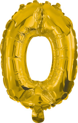 Balloon Foil Number 0 Gold