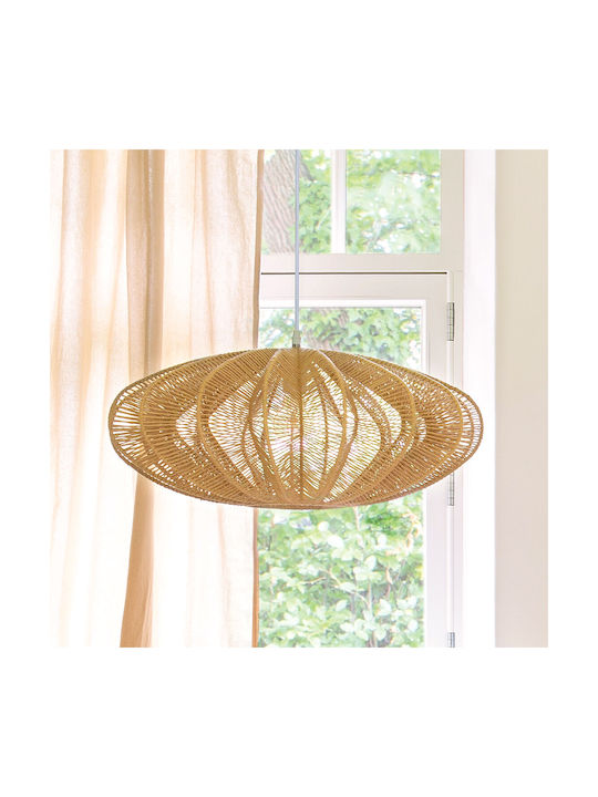 Atmosphera Tery Adjustable Ceiling Light Beige with E27 Socket 57x57cm