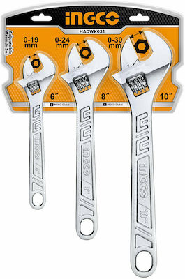 Ingco French Wrench 150mm 3pcs