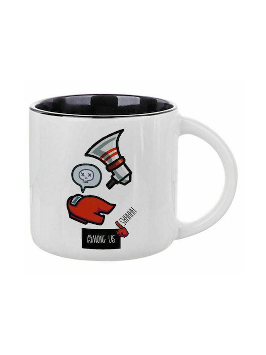 Among US Shhhh!!!, Ceramic Mug 400ml White/Black