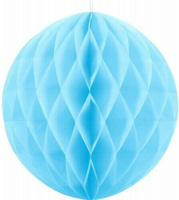 PartyDeco Honeycomb Ball Χάρτινη Κρεμαστή Γαλάζια