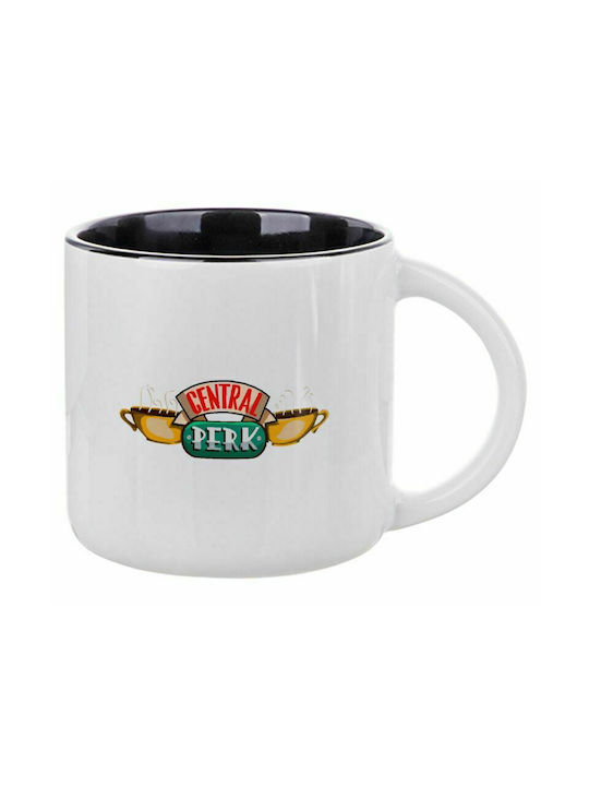 Central Perk, Ceramic Mug 400ml White/Black