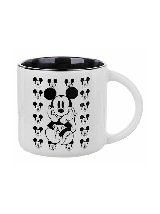 Mickey, Ceramic Mug 400ml White/Black