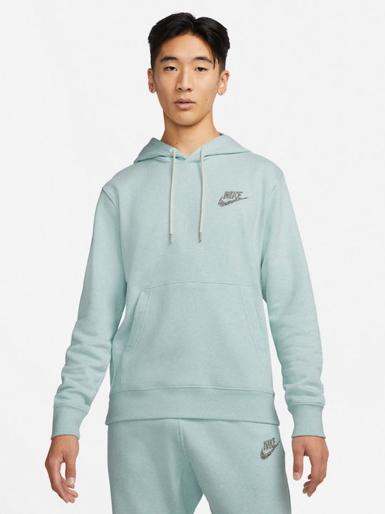 Nike Sportswear Ανδρικό Φούτερ με Κουκούλα και Τσέπες Πράσινο