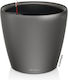 Lechuza Classico LS 43 Flower Pot Self-Watering with Planting Container 43.5x39.5cm Espresso Metallic 16083