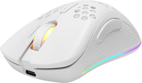 Deltaco GAM-120 Wireless RGB Gaming Mouse 4800 DPI White