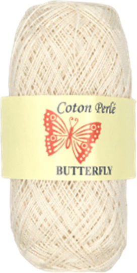 Πεταλούδα Cotton Perle Art 90 Βαμβακερό Εκρού 340m 50gr