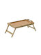Click Bamboo Rechteckig Betttablett aus Bambus mit Griffen in Beige Farbe 50x30x22cm 6-70-560-0044 1Stück