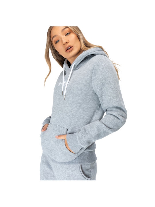 Just Hype Women's Hooded Cardigan Gray