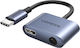 Ugreen Converter USB-C male to 3.5mm / USB-C female Gray 1pcs (60164)