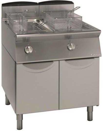 Giorik Fritteuse Gas Doppel 33kW Kapazität 2x17lt 80x90x90cm