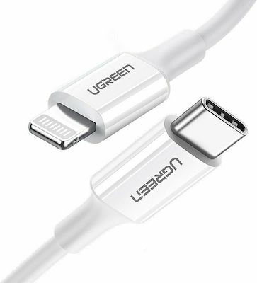 Ugreen US171 USB-C to Lightning Cable 36W Λευκό 0.5m (60747)
