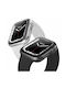 Uniq Glase Dual Pack Silicone Case Clear-Smoke for Apple Watch Series 7 41mm