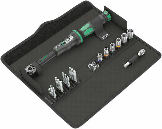 Wera Click-Torque A6 2.5-25 Nm Καστάνια με Καρυδάκια 1\4" 20τμχ