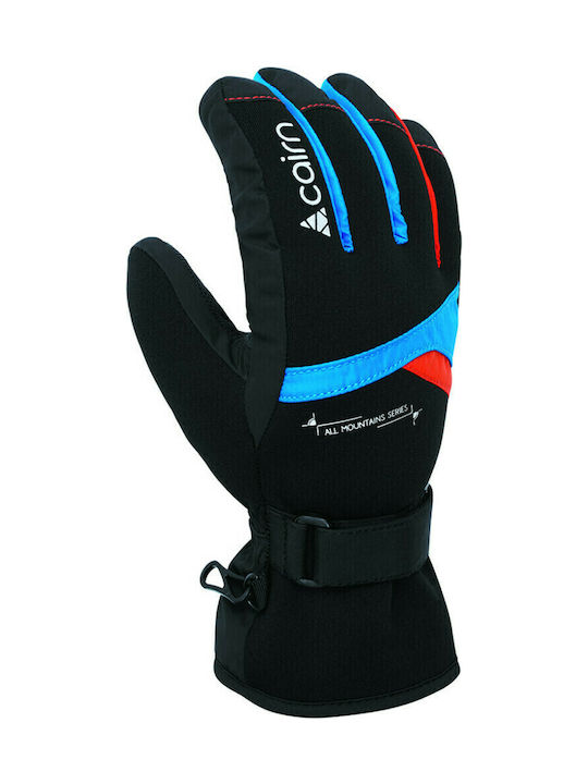 Cairn Styl J C-Tex Azure Scarlet Kids Ski & Snowboard Gloves Black