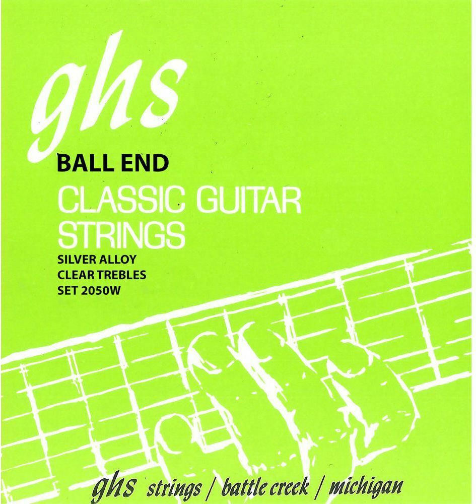 GHS Strings Ball End Regular Classics Hard Tension, Clear Tynex Trebles