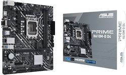 Asus Prime H610M-D D4 Motherboard Micro ATX με Intel 1700 Socket