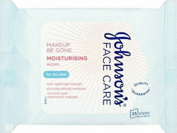 Johnson's Make up Be Gone Μαντηλάκια Καθαρισμού Προσώπου 25τμχ Johnson's Make up Be Gone Μαντηλάκια Καθαρισμού Προσώπου 25τμχ