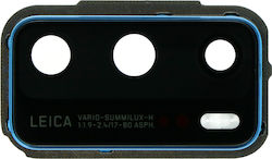 Τζαμάκι Κάμερας με Bezel Μπλε για Huawei P40