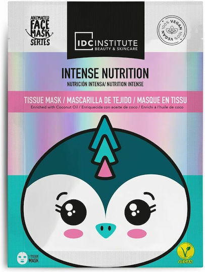 IDC Institute Vegan Cute Animals Animated Penguin Sheet Μάσκα Προσώπου 25gr