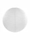 Deco Ceramica Paper Latern Στρογγυλό Καπέλο Φωτιστικού Λευκό με Διάμετρο 25cm