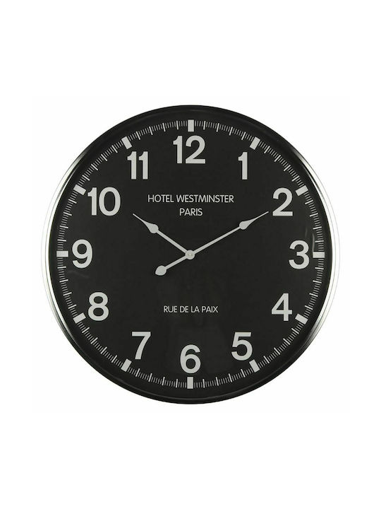 Iliadis Wanduhr Metallisch Black Ø76cm