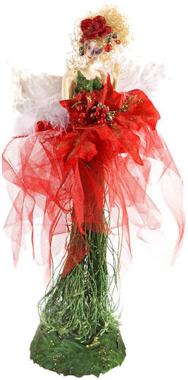 JK Home Decoration Коледна Фигура Fairy Височина 40см. По посока на часовниковата стрелка