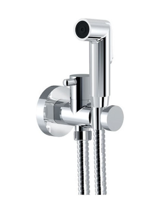Eurorama R51616 Επιτοίχιο Σετ Μπιντέ Ασημί