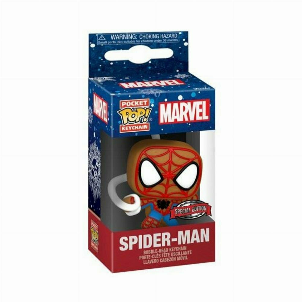 Funko Pocket Pop! Keychain: Marvel - Holiday Spider-Man (Exclusive)