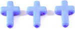 Acrilic cruce margele 16x12mm/100 buc Baby Blue