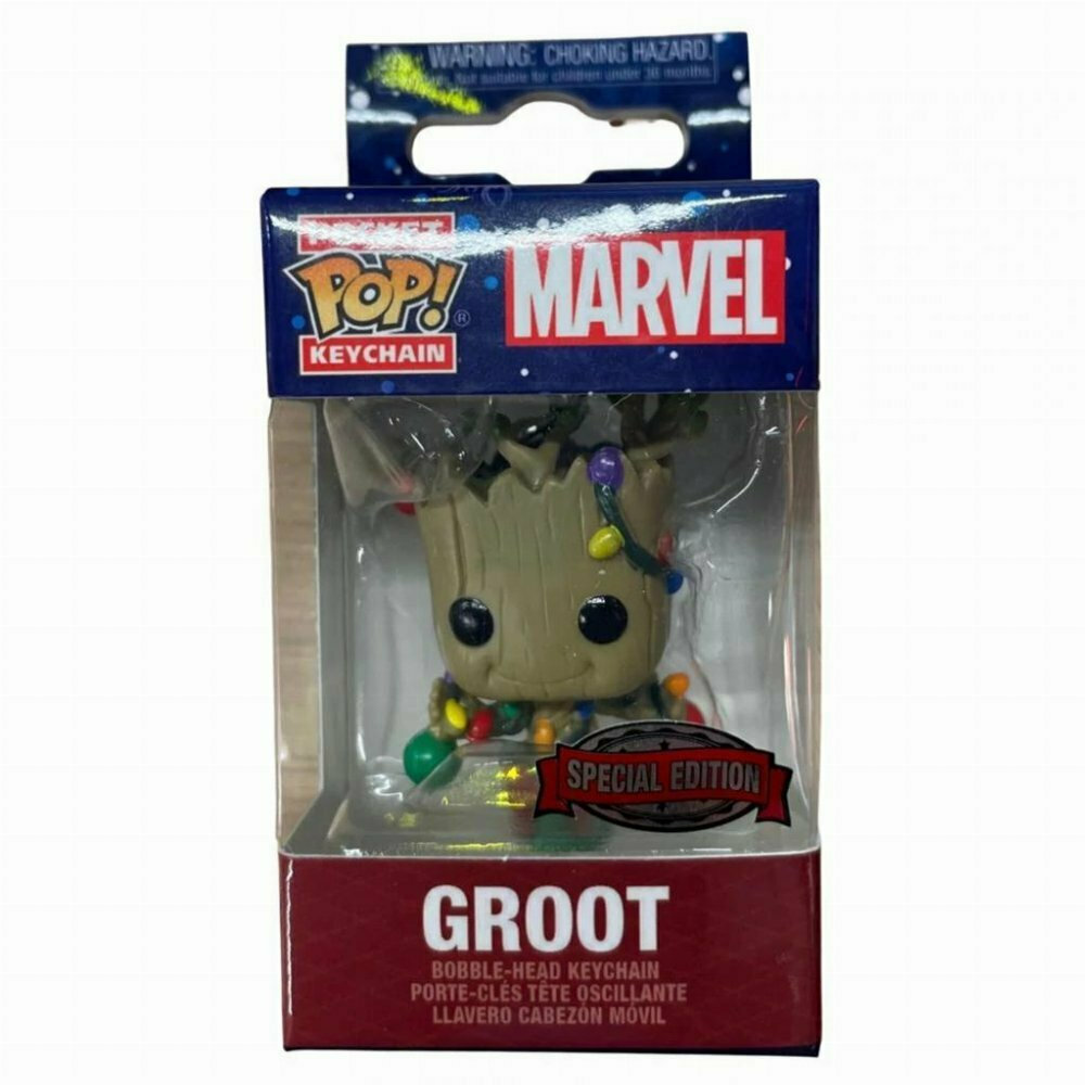 Funko Pocket Pop! Keychain: Marvel - Holiday Groot (Exclusive)