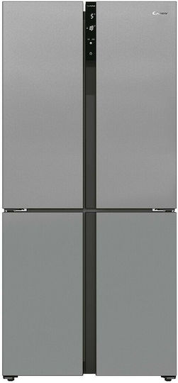 Candy Ψυγείο Ντουλάπα 436lt NoFrost Υ183xΠ83.6xΒ63.6εκ. Inox CSC818FX