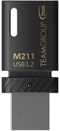 TeamGroup M211 32GB USB 3.2 Стик Черен