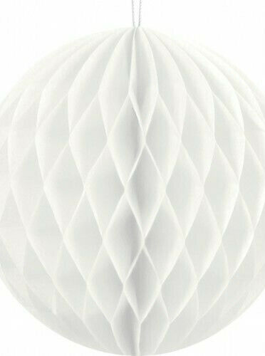 Honeycomb Ball Карнавален Аксесоар Бял 1бр