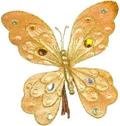 JK Home Decoration Weihnachtsfigur Schmetterling Gold