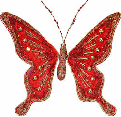 JK Home Decoration Christmas Figure Butterfly Red