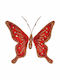 JK Home Decoration Weihnachtliche Figur Schmetterling Rot