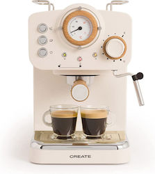 IKOHS Thera Matt Retro Create Semi-automată pentru Cafea Măcinată Bej