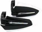 Motorcycle Protective Hand Guards 22mm 7/8 με Φλας in Black Colour 28443