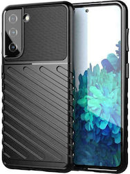 Hurtel Thunder Back Cover Σιλικόνης Ανθεκτική Μαύρο (Galaxy S21 FE 5G)